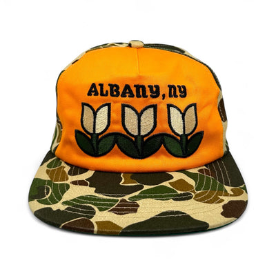 Albany Tulips Cotton Snapback (Duck Camo/Orange)