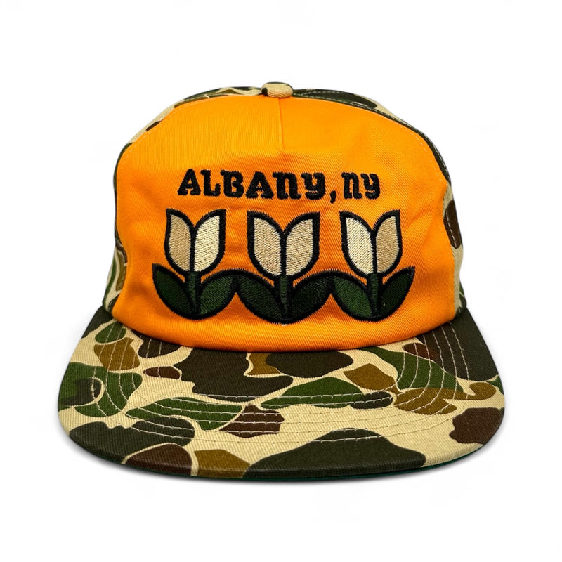 Albany Tulips Cotton Snapback (Duck Camo/Orange)