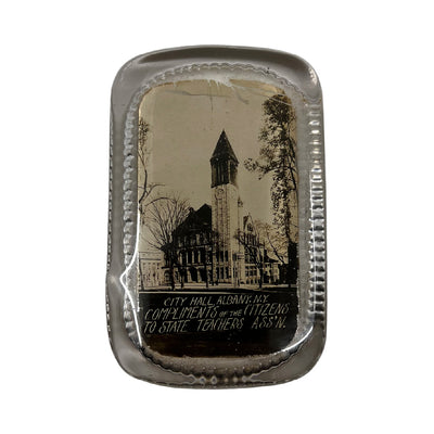Albany City Hall Glass Paperweight