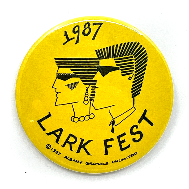 1987 Larkfest Button